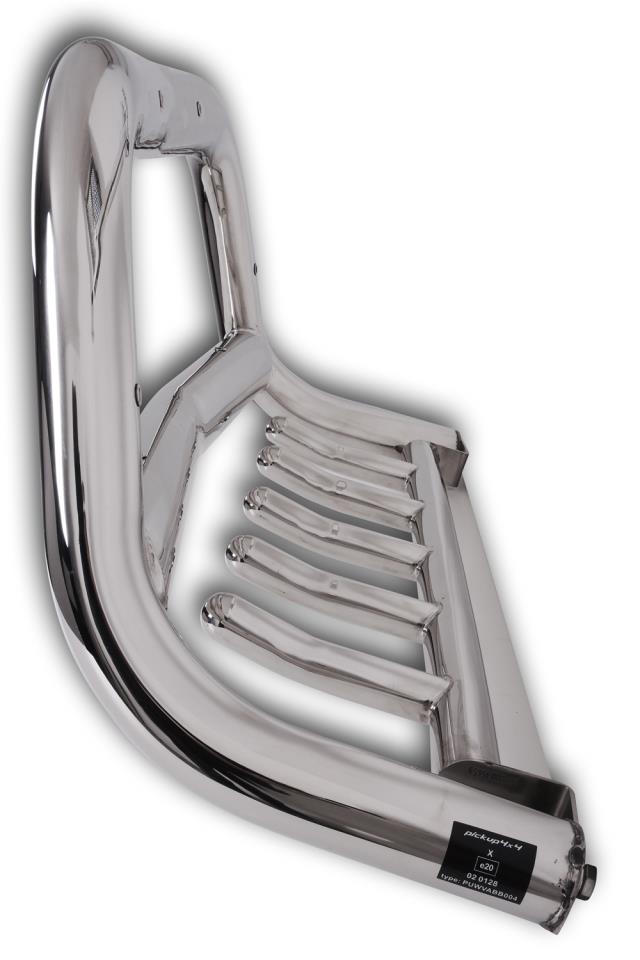Stainless steel bullbar + underride protection for VW Amarok