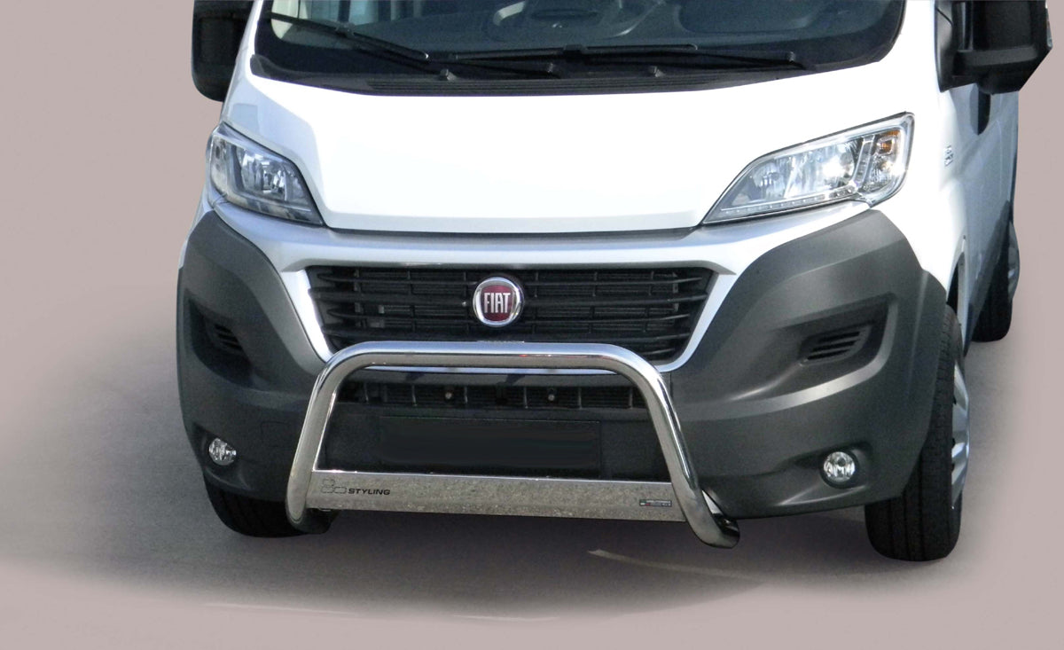 Stainless steel bullbar suitable for Fiat Ducato (2014-2023)