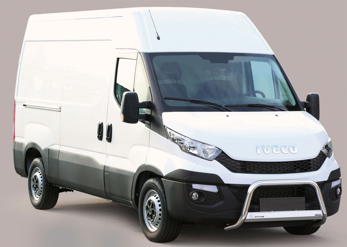 Stainless steel frontbar suitable for Iveco Daily (2014-2018)
