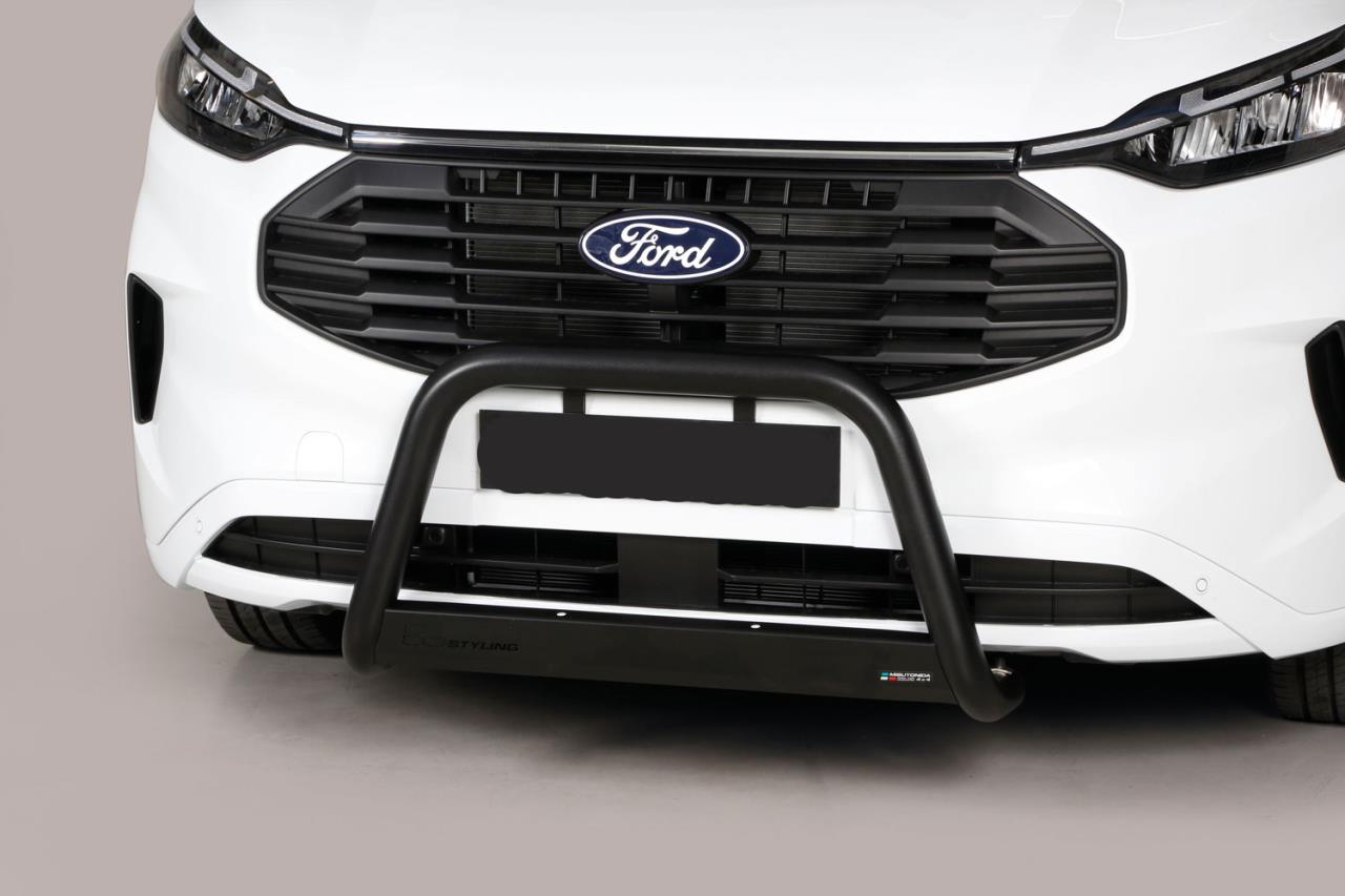 Black front bumper guard Ø 63 mm fits Ford Transit Custom / Tourneo Custom (2024-)