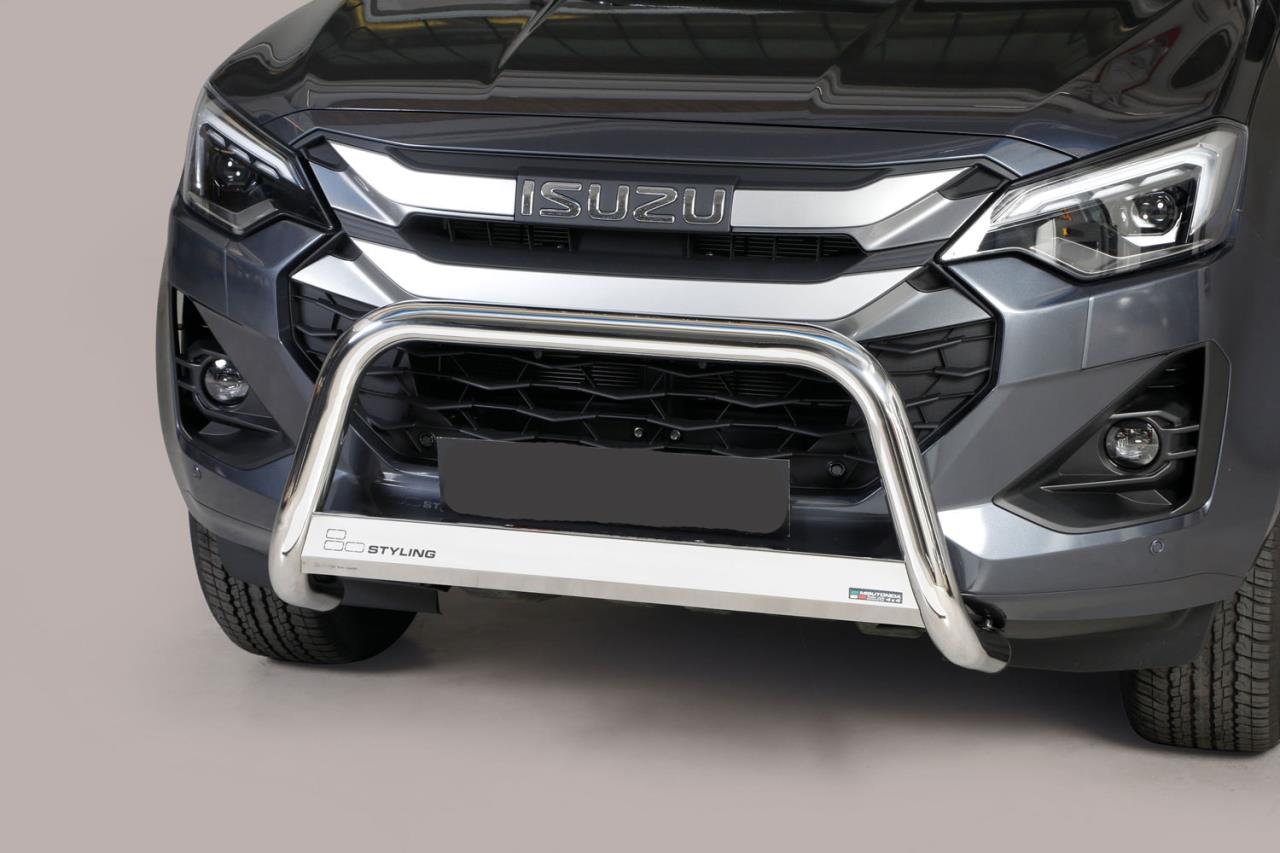 Stainless steel bullbar Ø 63 mm suitable for Isuzu D-Max (2024-)