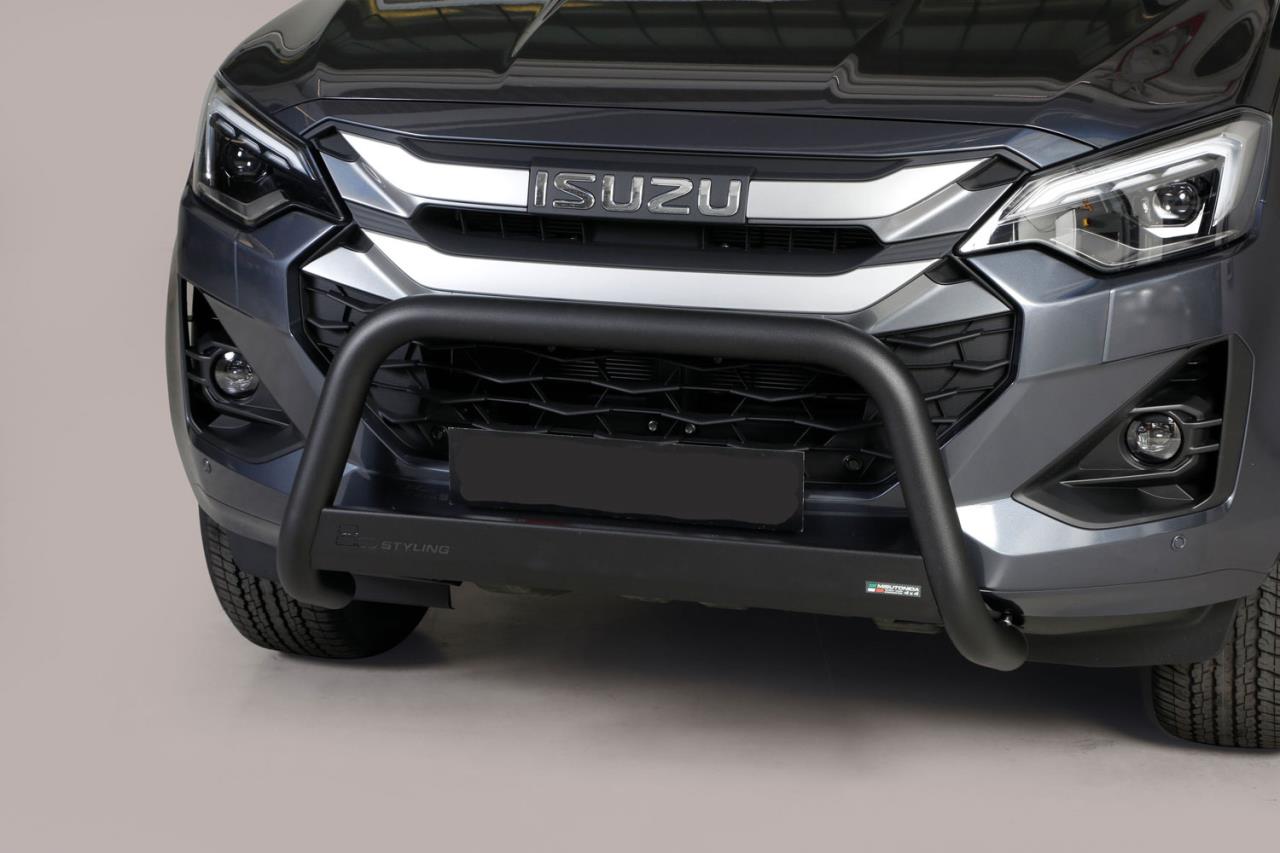 BLACK BULLBAR Ø 63 MM SUITABLE FOR ISUZU D-MAX (2024-)