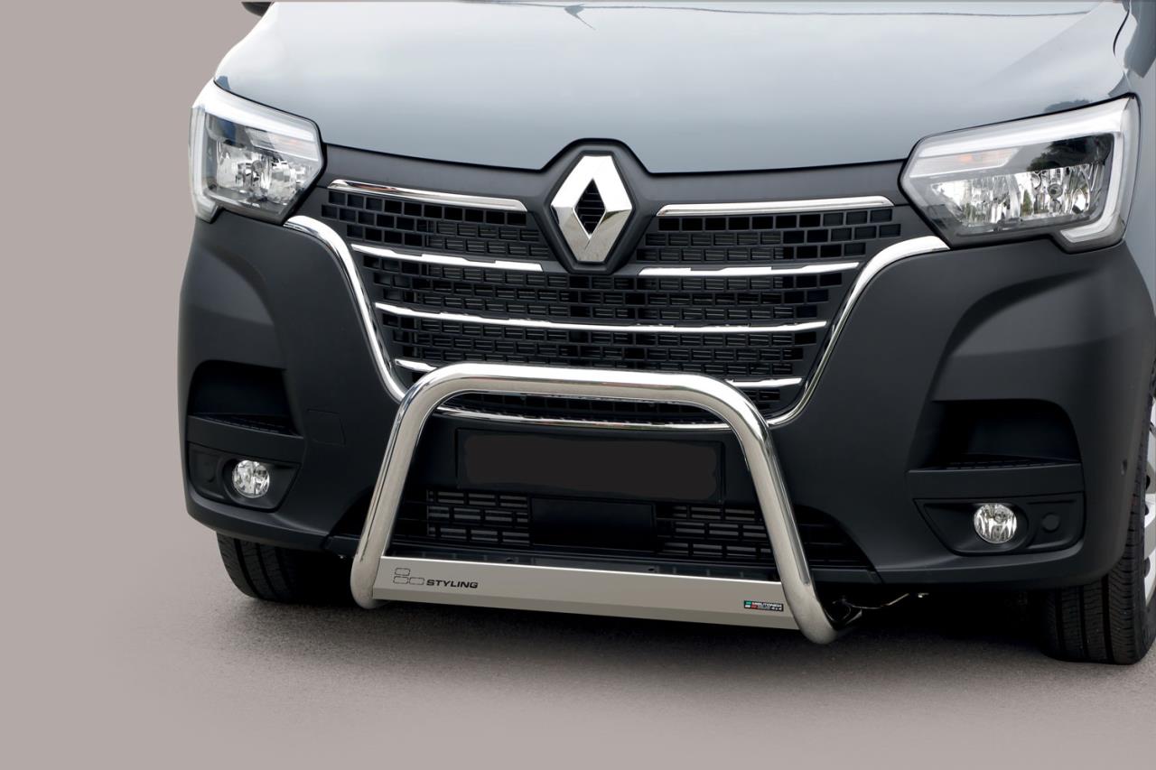 STAINLESS STEEL BULLBAR Ø 63 MM SUITABLE FOR RENAULT MASTER (2019-)