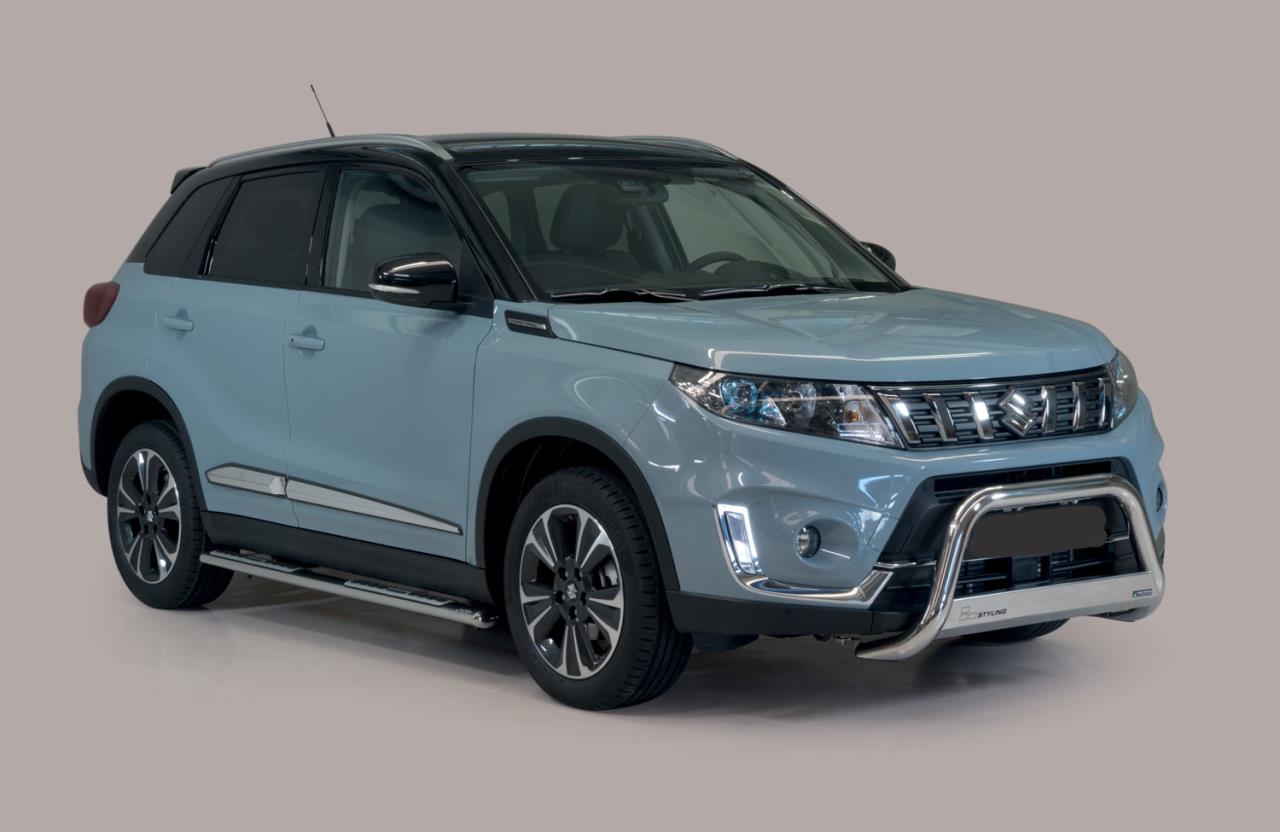 STAINLESS STEEL BULLBAR Ø 63 MM SUITABLE FOR SUZUKI VITARA (2019-)