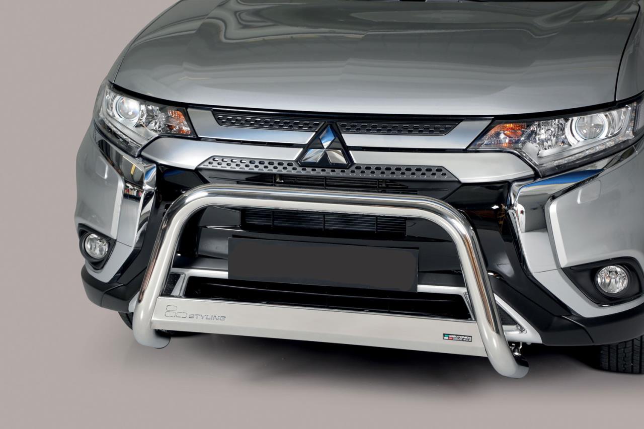 Roestvrijstalen bullbar Ø 63 mm geschikt voor Mitsubishi Outlander (2020-)