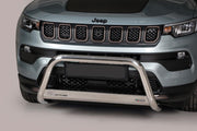 STAINLESS STEEL BULLBAR Ø 63 MM SUITABLE FOR JEEP COMPASS (2022-)