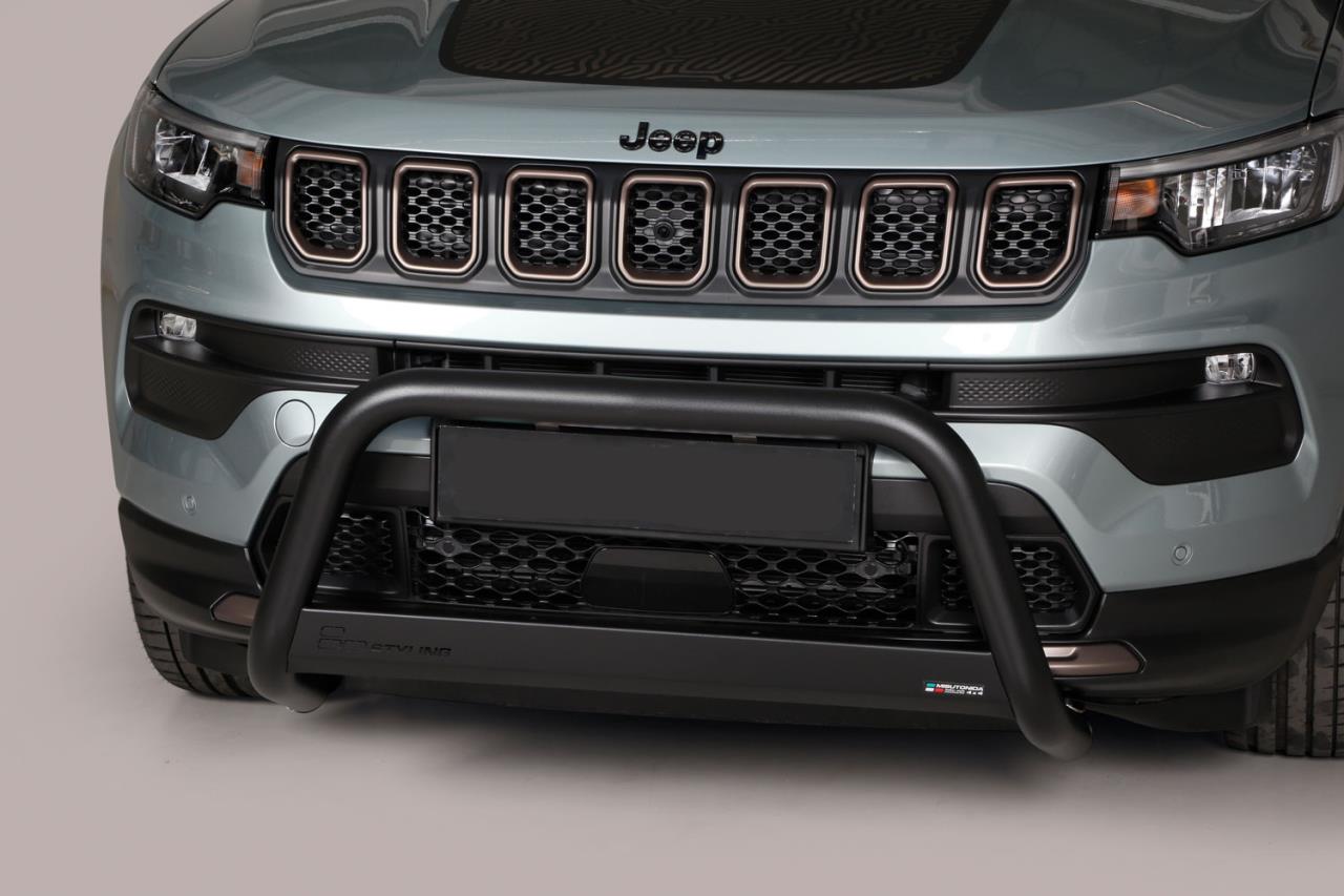 Misutonida Zwarte Bullbar Ø 63 mm Robuust Bescherming Jeep Compass (2022-)