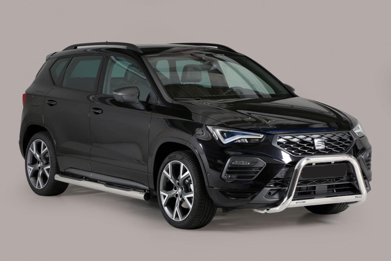 Stainless steel bullbar Ø 63 mm suitable for Seat Ateca (2021-)