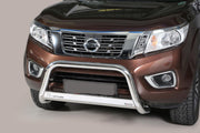 Stainless steel bullbar Ø 63 mm suitable for Nissan Navara NP300 D231 (2015-2021)