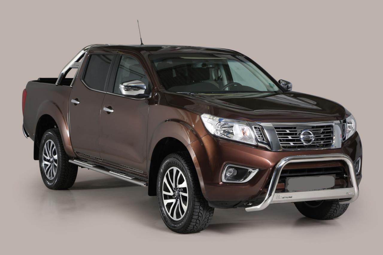 Stainless steel bullbar Ø 63 mm suitable for Nissan Navara NP300 D231 (2015-2021)