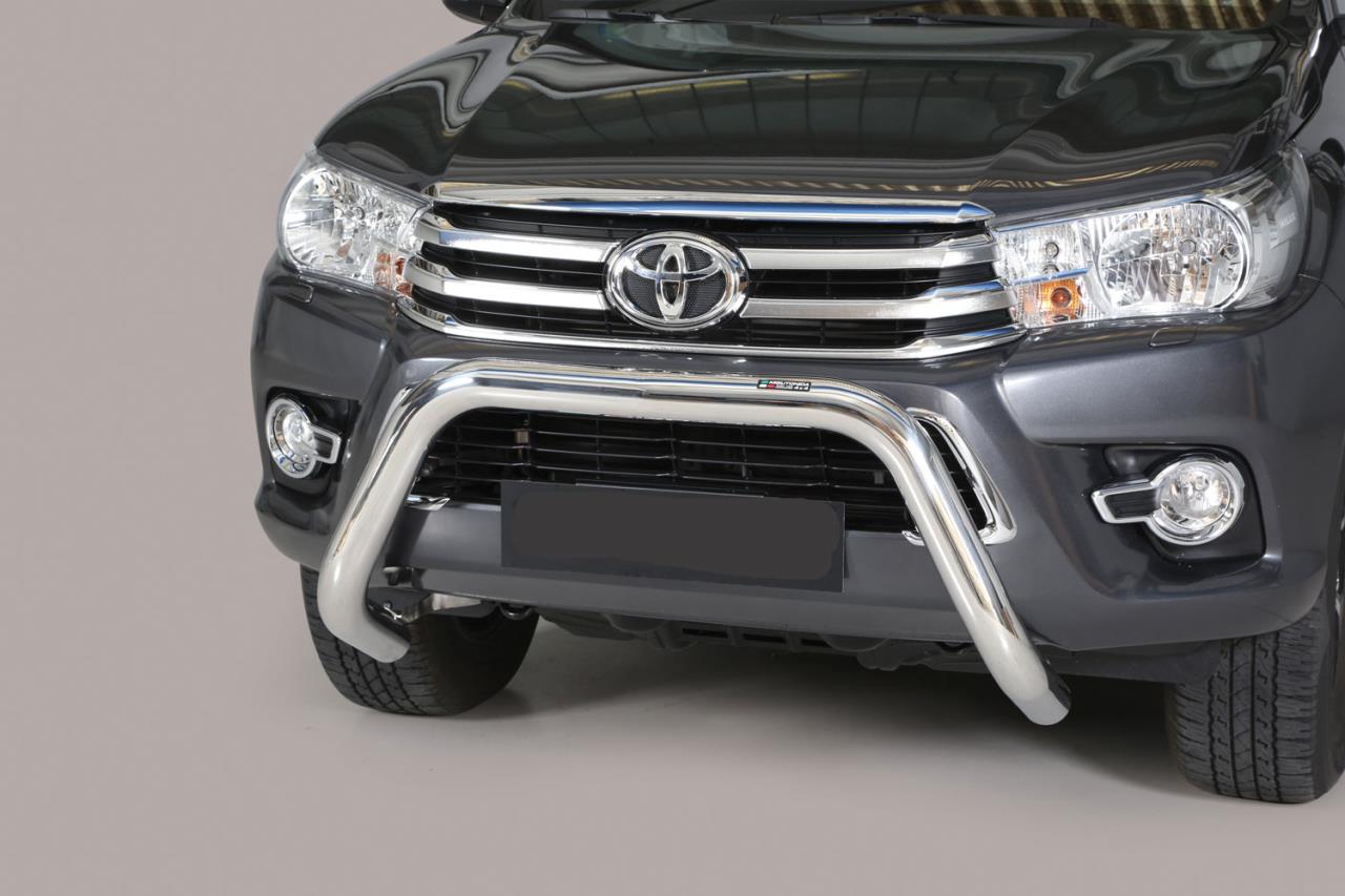 EDELSTAHL FRONTSCHUTZBÜGEL Ø 76 MM PASSEND FÜR TOYOTA HILUX (2016-2020)