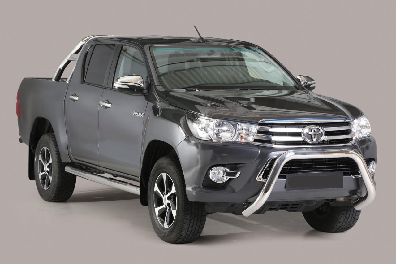 EDELSTAHL FRONTSCHUTZBÜGEL Ø 76 MM PASSEND FÜR TOYOTA HILUX (2016-2020)