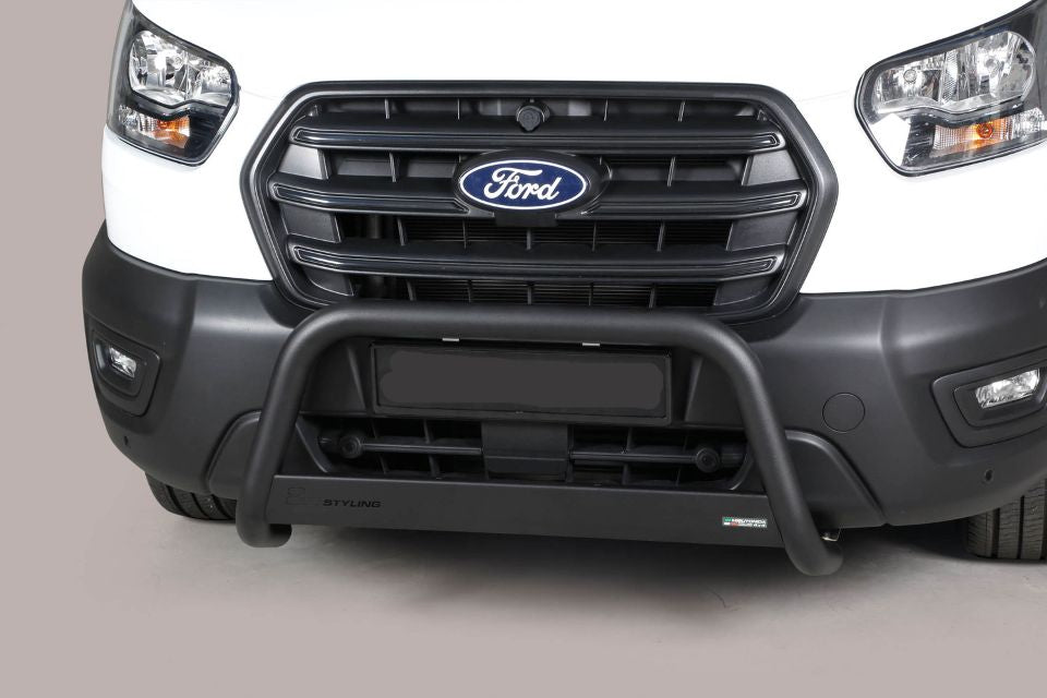 Schwarzer Frontschutzbügel Ø 63 mm passend für Ford Transit (2025-)