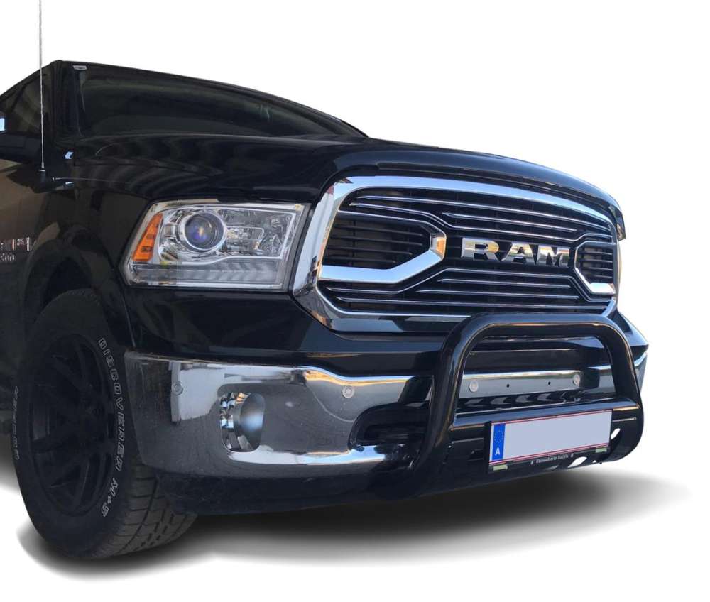 Bullbar zwart + skidplate Dodge Ram (2009-2018)